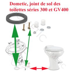 Dometic, joint de sol des toilettes des séries 300 et GV400