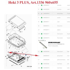 Alternative view of Dometic, tige avec ressort d'enroulement des stores pour les lanterneaux: Comfortblind, Heki 1, Heki 3 PLUS, Heki4plus, Komfortrollo, Mini-Doppelkass