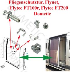 Dometic, vis de déviation pour la porte et moustiquaire Fliegenschutztür Flynet Flytec FT100r FlytecFT200 4460001518