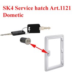 Dometic, clefs et barillet pour fermeture trape de service SK4