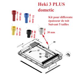 Dometic, kit comportant les 5 engrenages pour les lanterneaux Heki 3 plus 4460000173 