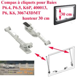 Seitz, paire de vérin avec poignées et à cliquets ou compas pour les baies de hauteur 300 mm pour les baies P6.4 Ausstellfenster, P6.5 Ausstellfenster, K6P Ausstellfenster, 400013, P6 Ausstellfenster, K6 Ausstellfenster, 306743DMT