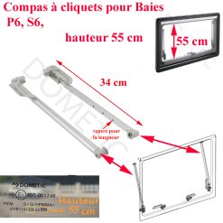 Seitz, paire de vérin avec poignées et à cliquets ou compas pour les baies de hauteur 500 mm P6.4 Ausstellfenster, P6.5 Ausstellfenster, S6 Ausstellfenster, K6P Ausstellfenster, S5 Schiebefenster, P6 Ausstellfenster, K6 Ausstellfenster, S6 Top hung window
