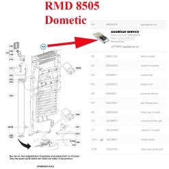 Alternative view of Dometic, agrégat pour réfrigérateurs RMD8505, RMD8551, RMD8555, RMD8555, RMDT8505, RMDT8555, RMF8505