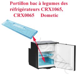 Dometic, portillon bac à legumes des réfrigérateurs CRX1065, CRX0065