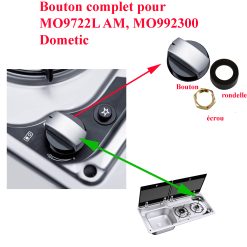 Dometic, un bouton de gazinière MO9722L, ou MO992300