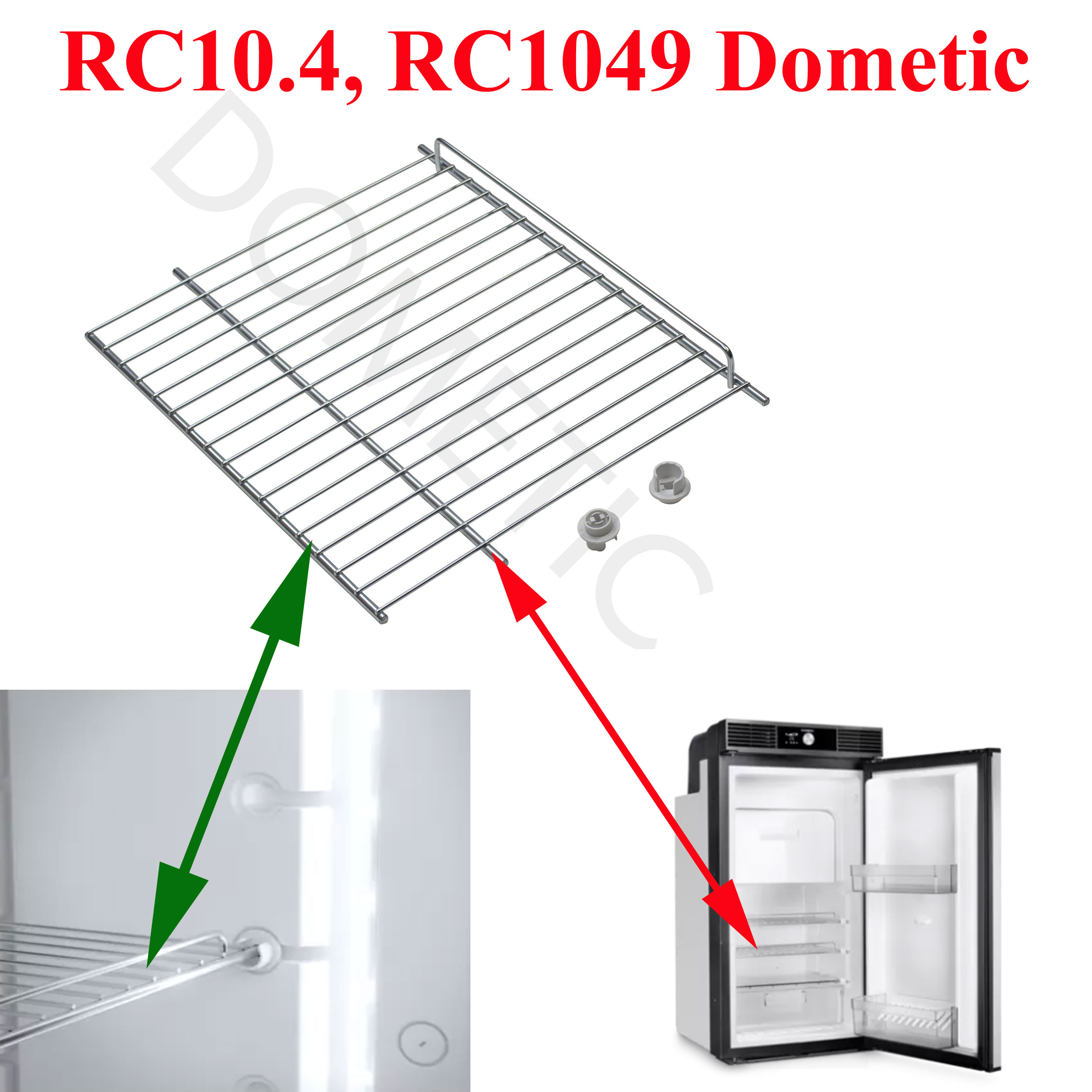 Dometic, clayette ou étagère ou grille des réfrigérateurs RC10.4, RC1049