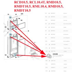 Alternative view of Dometic, système de fermeture des portes pour les réfrigérateurs : RCD10.5, RCL10.4T, RMD10.5, RMDT10.5, RML10.4, RMD10.5, RMDT10.5