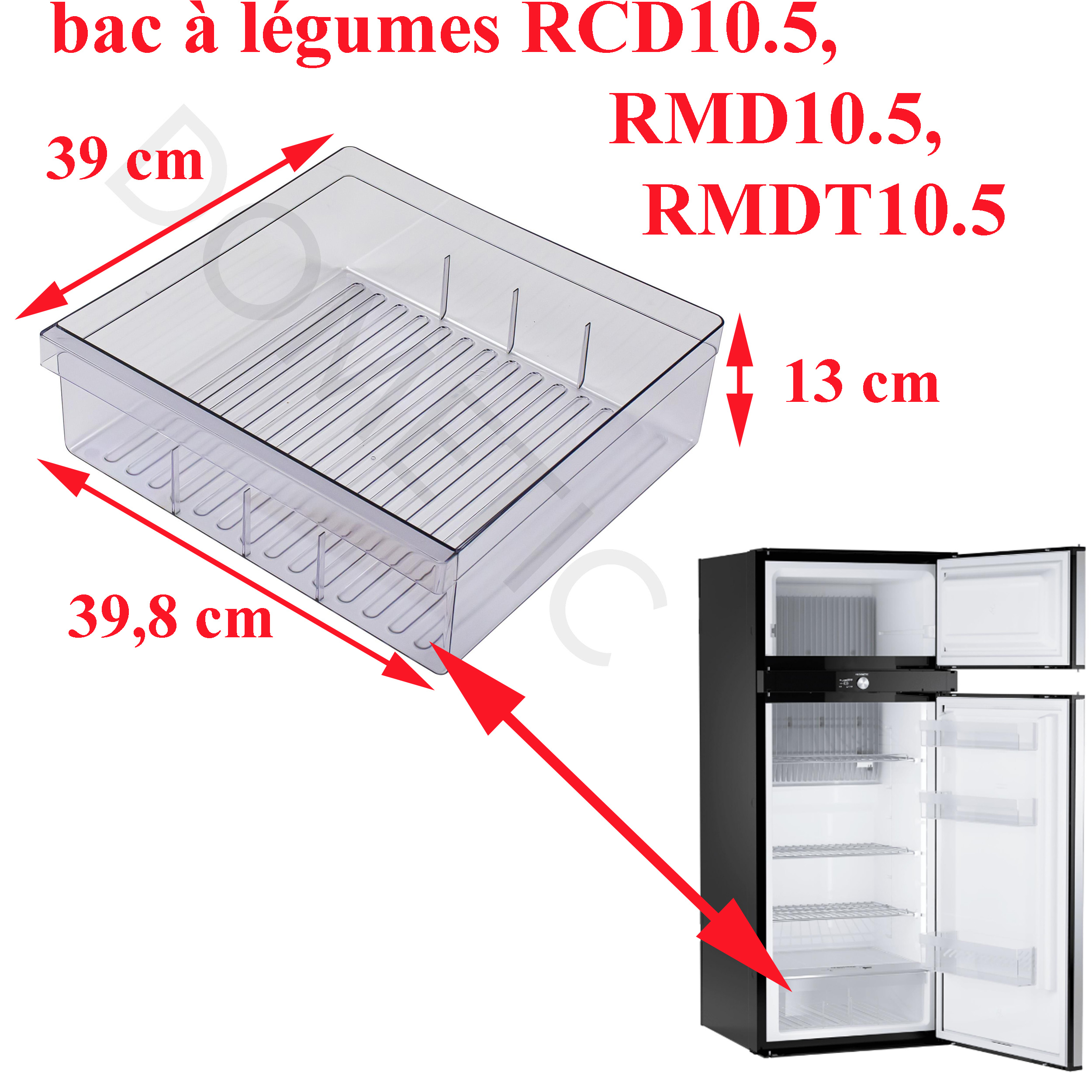 Dometic, bac à légumes pour les modèles : RCD10.5, RMD10.5, RMDT10.5