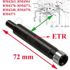 Dometic, arbre ou axe qui se trouve juste derrière le bouton du thermostat électrique bouton gauche des RM4263, RM4361, RM4270, RM4271, RM4240, RM4370, RM4371