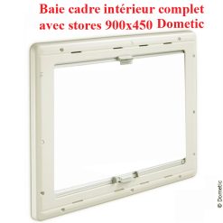 Dometic, Cadre intérieur complet S3/S4 avec store occultant blanc et moustiquaire blanc, 900x450mm