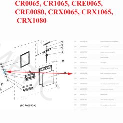 Alternative view of Dometic, anti-chute des bouteilles du balconnet bas pour les modèles: CR0065, CR1065, CRE0065, CRE0080, CRX0065, CRX1065, CRX1080