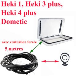 Dometic, Joint avec ventilation forcée entre le cadre supérieur et le plexiglass pour les lanterneaux Heki1, Heki3plus, Heki4plus