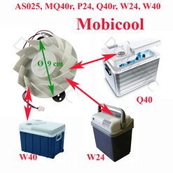 Mobicool, ventilateur pour les modèles : AS025, MQ40r, P24, Q40r, W24, W40