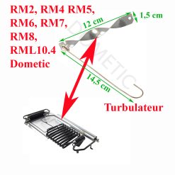 Dometic, turbulateur ou helice de la cheminée des réfrigerateurs, GE104, GM6, RA42, RG200, RGE200, RM2, RM4 RM5, RM6, RM7, RM8, RML10.4, RMV, S105, T105, T115