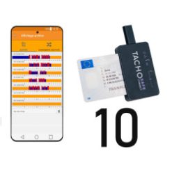 Boitier de téléchargement et logiciel en ligne pour chronotachygraphe : opsinet - Formule 10 véhicules et 10 conducteurs