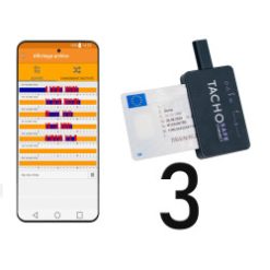 Boitier de téléchargement et logiciel en ligne pour chronotachygraphe : opsinet - Formule 3 véhicules et 3 conducteurs