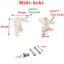 Dometic, paire de crochet : SP1577, SP1578 de fixation du dôme pour votre lanterneau Dometic pour le modèles: MidiHekiStyle, Midi Heki Style, Midi Heki GD, Midi Heki FL – Image 2