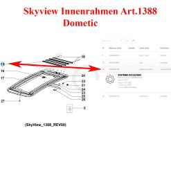 Dometic, ensemble store occultant et moustiquaire pour SkyView ou Skylight 1070 x 820 - Delais nous contacter au 01.84.20.86.07 – Image 3