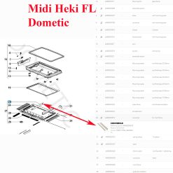 Alternative view of Dometic, lanterneau Midi-heki , voici les angles du cadre intérieur