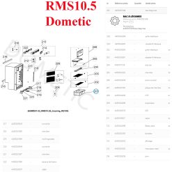 Dometic, un bac à légumes pour les modèles : RCS10.5S, RCS10.5T, RMS10.5S, RMS10.5T, RMS10.5G, RMS10.5P, RMS 10.5P