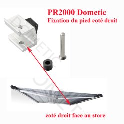 Dometic, store PR2000 fixation pied droit