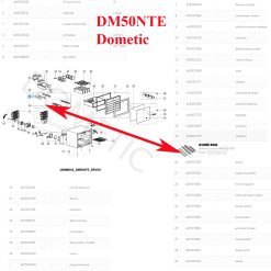 Dometic, rails de guidage du tiroir des minibars DM50 – Image 3