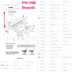Alternative view of Dometic, manivelle des stores : PW1000, PW1100, PW1500, PW1750, PW3800, PR2000, PR2500 -  Télescopique 1400mm