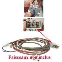 Dometic, connecteurs AMP 6 pôles mâle et femelle avec broches pour le raccordement des réfrigérateurs série 10 – Image 3