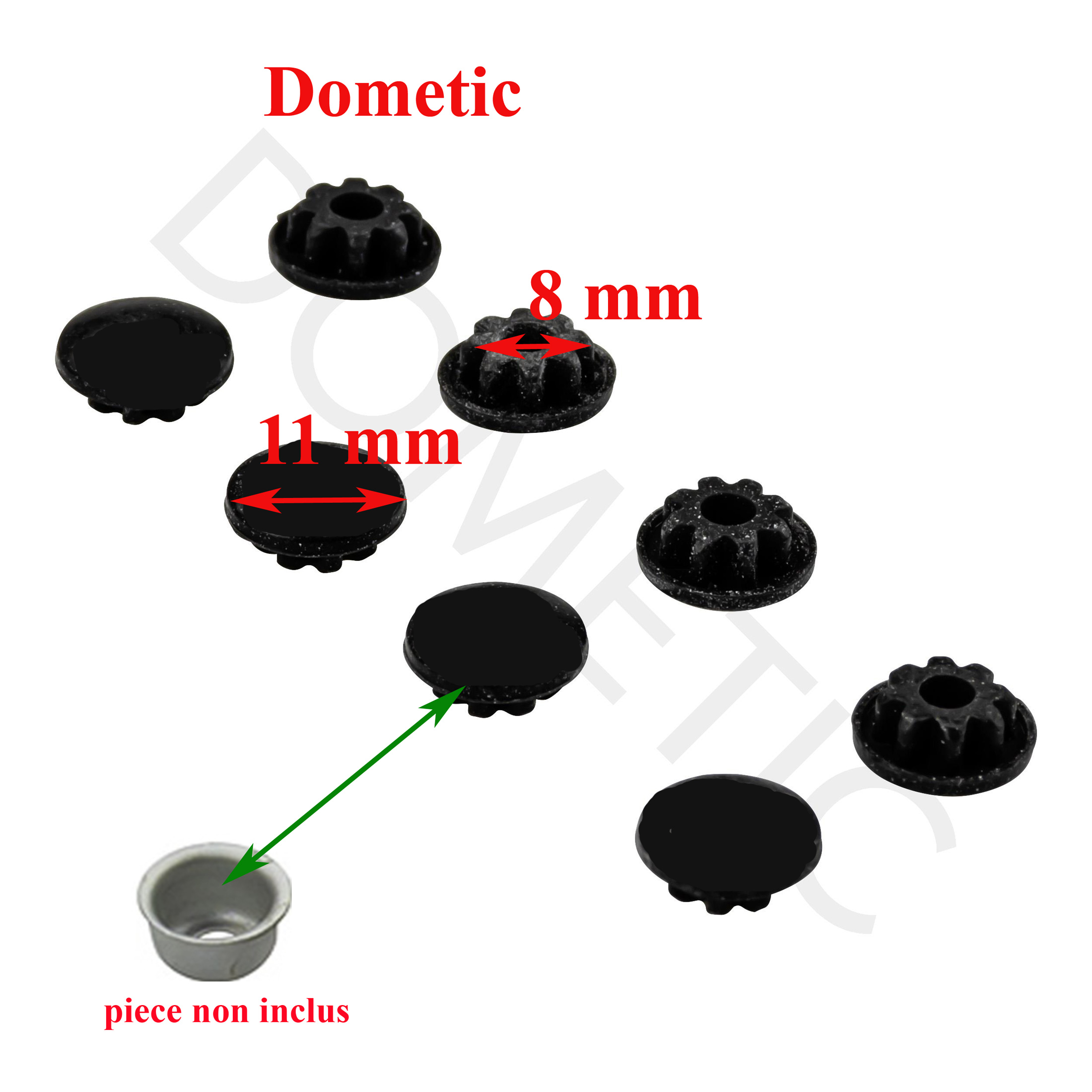 Dometic, 8 caches vis pour évier ou gazinière SMEV