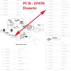 Alternative view of Dometic, platine électronique PCB DMDSP569M010 minibar DM50NTE D, DM50NTE F, DM50NTE F CL - DISPONIBLE FIN AOUT