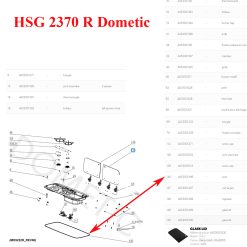 Alternative view of Dometic,  joint de la gazinière et évier d’une longueur de 2,4 m pour les modèles : HSG2370, MO9222, MO9722, PI9003, PI9023, VA910, VA928
