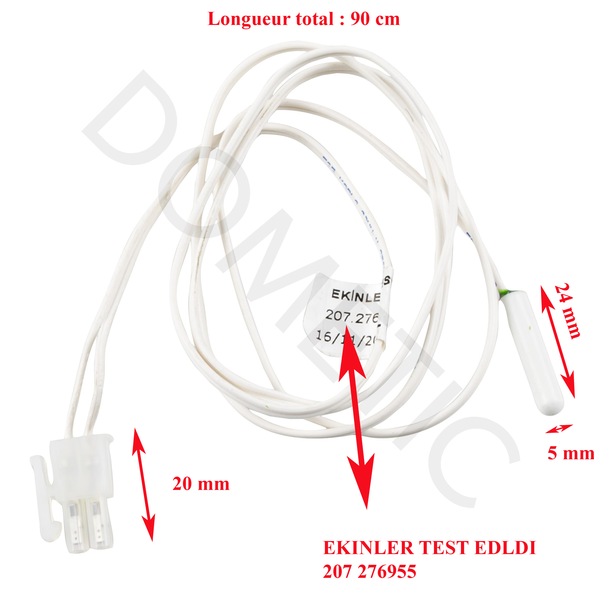 Dometic, sonde de température des réfrigérateurs à compressions RCL 10.4ET , RCL 10.4ES