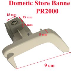 Alternative view of Dometic, embout blanc de l’angle du panneau avant coté droit pour store PR2000