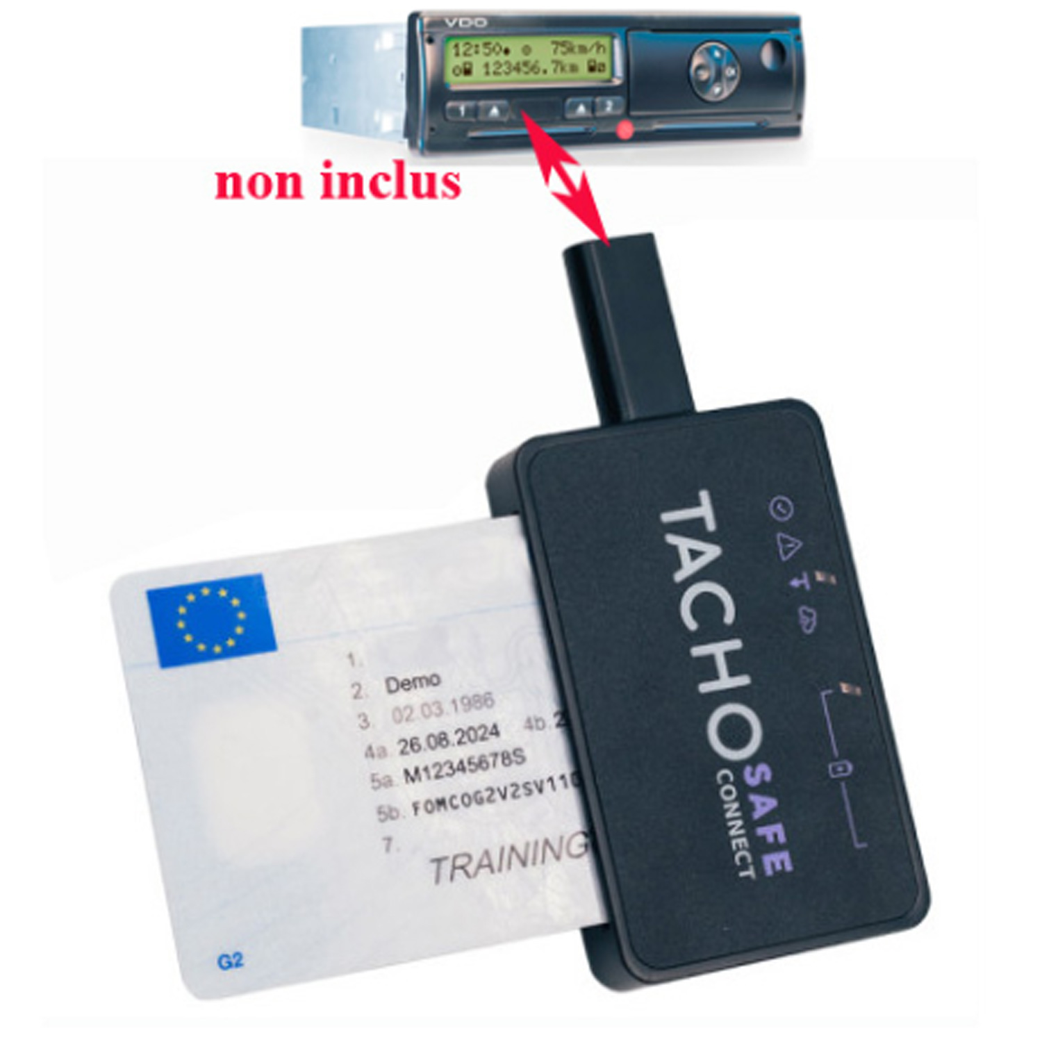 Boîtier de téléchargement et de lecture de carte autonome du tachygraphe