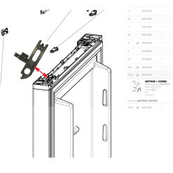 Alternative view of Dometic, lot de 2 cliquets de fermeture de porte pour RML10.4S, RMD 10.5S, RMD 10.5XS, RC10.4S, RCD 10.5XS, RCL 10.4ES, RC10.4S.90
