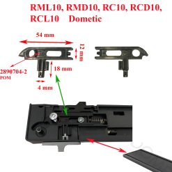 Dometic, lot de 2 cliquets de fermeture de porte pour RML10.4S, RMD 10.5S, RMD 10.5XS, RC10.4S, RCD 10.5XS, RCL 10.4ES, RC10.4S.90