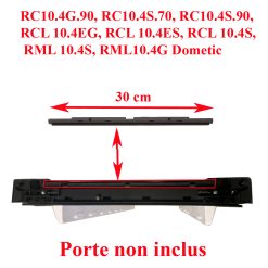 Dometic, enjoliveur du haut de la porte des réfrigerateurs : RC10.4G.90, RC10.4S.70, RC10.4S.90, RCL 10.4EG, RCL 10.4ES, RCL 10.4S, RML 10.4S, RML10.4G