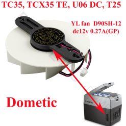 Dometic, ventilateur pour les modèles : WAECO TROPICOOL 35L, TC35, TCX35 TE, U06 DC, T25 TE