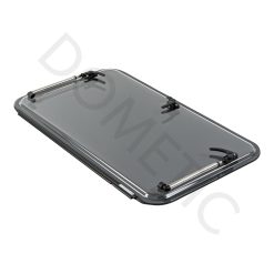 Dometic, vitre plexiglass foncé, ou baie S7P de remplacement de fenêtre de camping-car projetable 800×500 mm AGP70800x0450040 charniere en haut noir