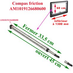 Un compas par friction comportant la reference AM1019126680600 Dometic