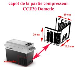 Dometic, capot de la partie compresseur pour réfrigérateur CFF20