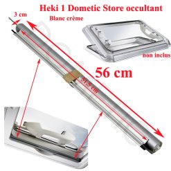 Dometic, Heki 1, store roulant occultant blanc crème pour les lanterneaux 960 mm x 655 mm Heki1