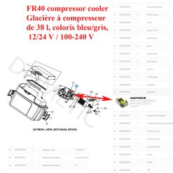 Mobicool, platine alimentation AC/DC pour les modèles FR34, FR40, MCF32, MCF40, MCF40, CC40, CC32 – Image 5