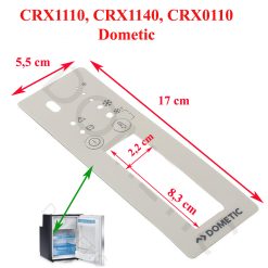 Dometic, bandeau autocollant se trouvant sur la platine de commande CRX1110, CRX1140, CRX0110