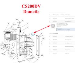 Dometic électronique du panneau de commande pour les modèles de cave à vin suivants CE102, CE142D, CE202D2, CE48, CS110, CS112, CS114D, CS160, CS162, CS164, CS200, CS202D, CS204D, CS52 – Image 5