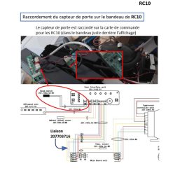 Dometic, capteur de porte des réfrigérateurs RC10.4T, RMD10.5, RMDT10.5, RML10.4  lorsqu'il y a une sonnerie indiquant la porte ouverte CODE 10 = porte ouverte . – Image 3