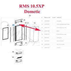 Alternative view of Dometic, aimant de la porte pour la détection d'ouverture ou capteur éclairage : RCD10.5, RCS10.5, RM10.5, RMD10.5, RMS 10.5, RUA6508X, RUA8508X, RUC5308X