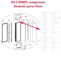 Dometic, aimant de la porte pour la détection d'ouverture ou capteur éclairage : RCD10.5, RCS10.5, RM10.5, RMD10.5, RMS 10.5, RUA6508X, RUA8508X, RUC5308X – Image 3
