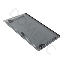 Dometic, vitre plexiglass S4 teinté foncé, ou baie de remplacement de fenêtre de camping-car projetable 700×450 mm AGS50700x0450040 charnière en haut noir , compas à click-clack – Image 8
